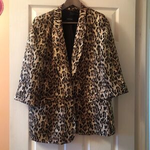 Leopard blazer